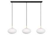 Lampada a sospensione Lucide Elysee 3xE27 nero oro