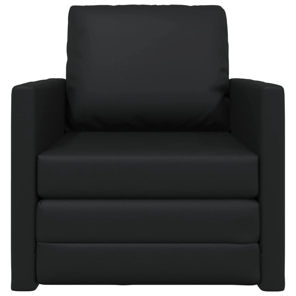 Divano letto 60cm Nero Pelle Artificiale 4106635