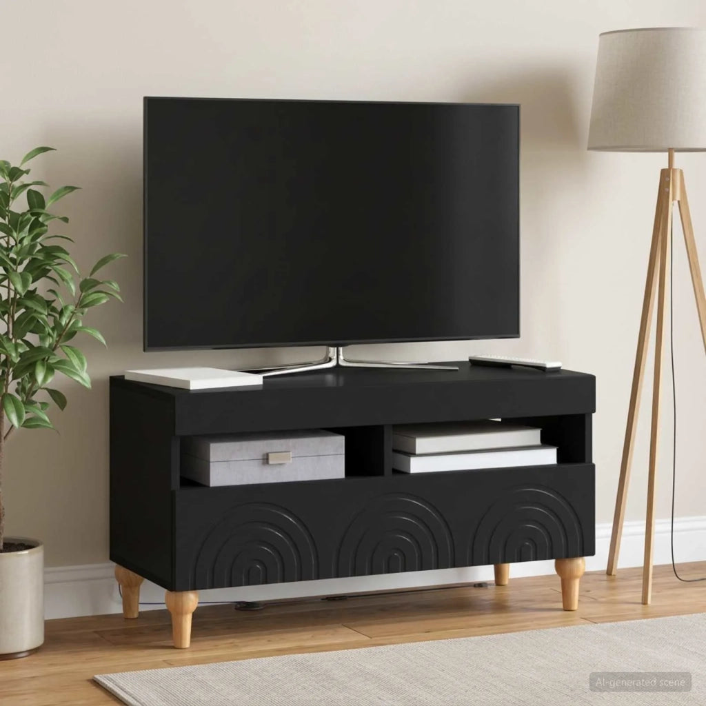 Mobile TV LED Nero Legno ingegnerizzato 896336