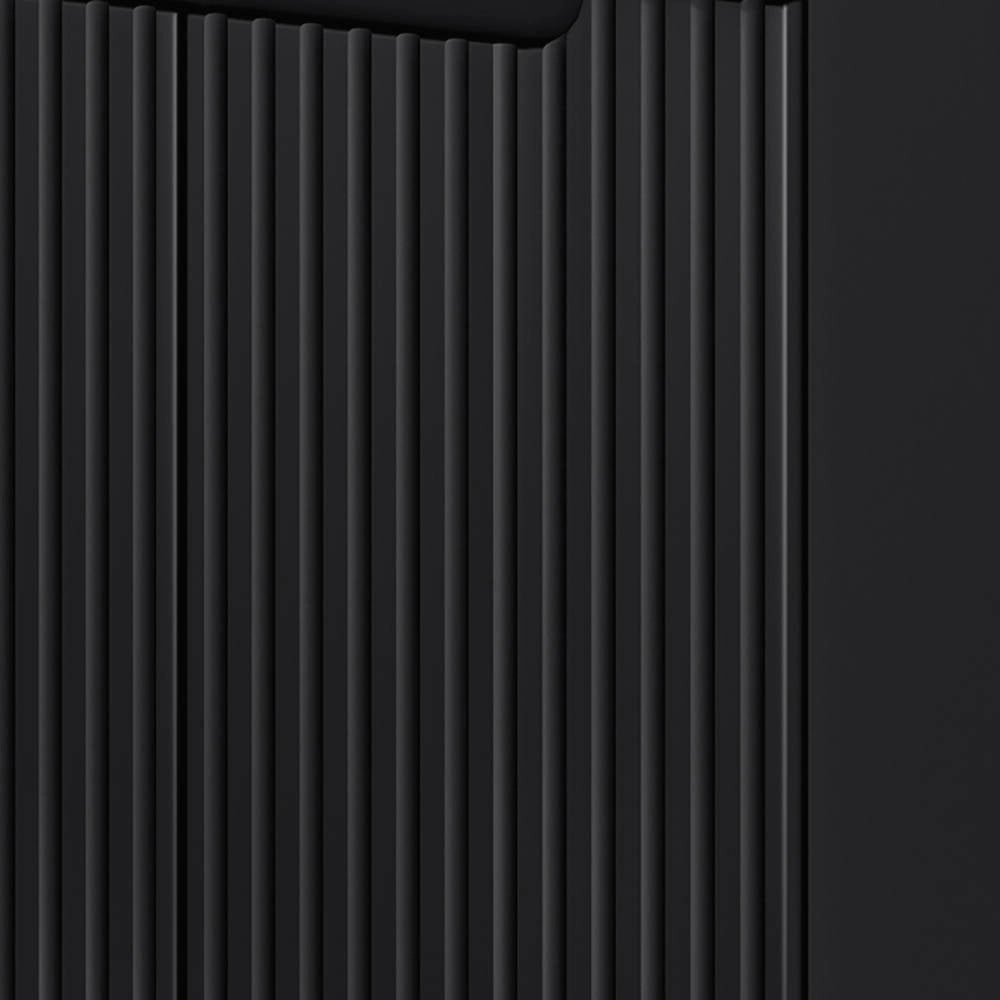 Mobile Sottolavabo NEWPORT da Parete con 2 Ante e Ripiano 60x60x40 cm - Nero/Effetto Rovere [en.casa]