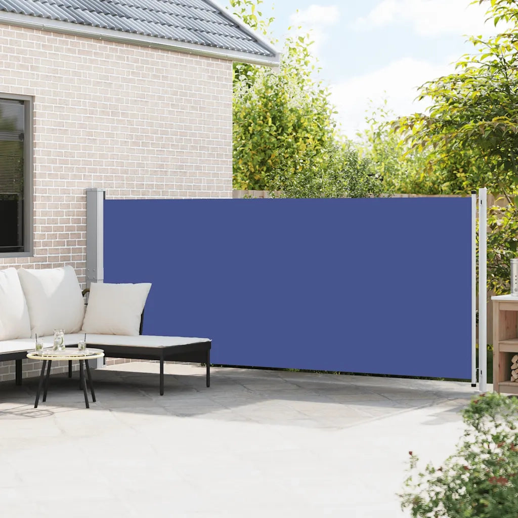 Tenda Laterale Retrattile per Patio-Tenda parasole per balcone 600x160 cm Blu