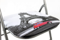 Sedia da Giardino Pieghevole Slim 44x45x79 h cm in Acciaio Parigi