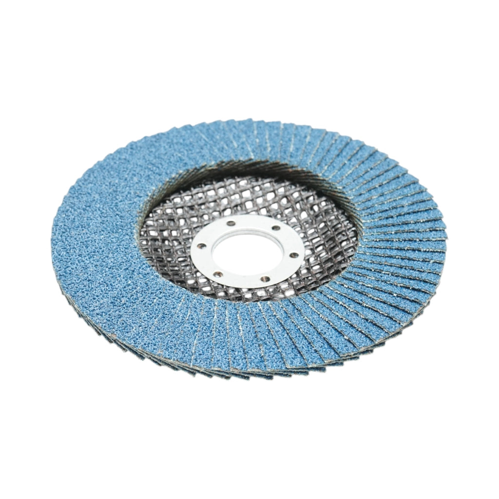 Disco abrasivo lamellare in zirconia 125x22mm T27 ZA60 per levigatura e lucidatura di metalli e acciaio inossidabile. Breckner Germany