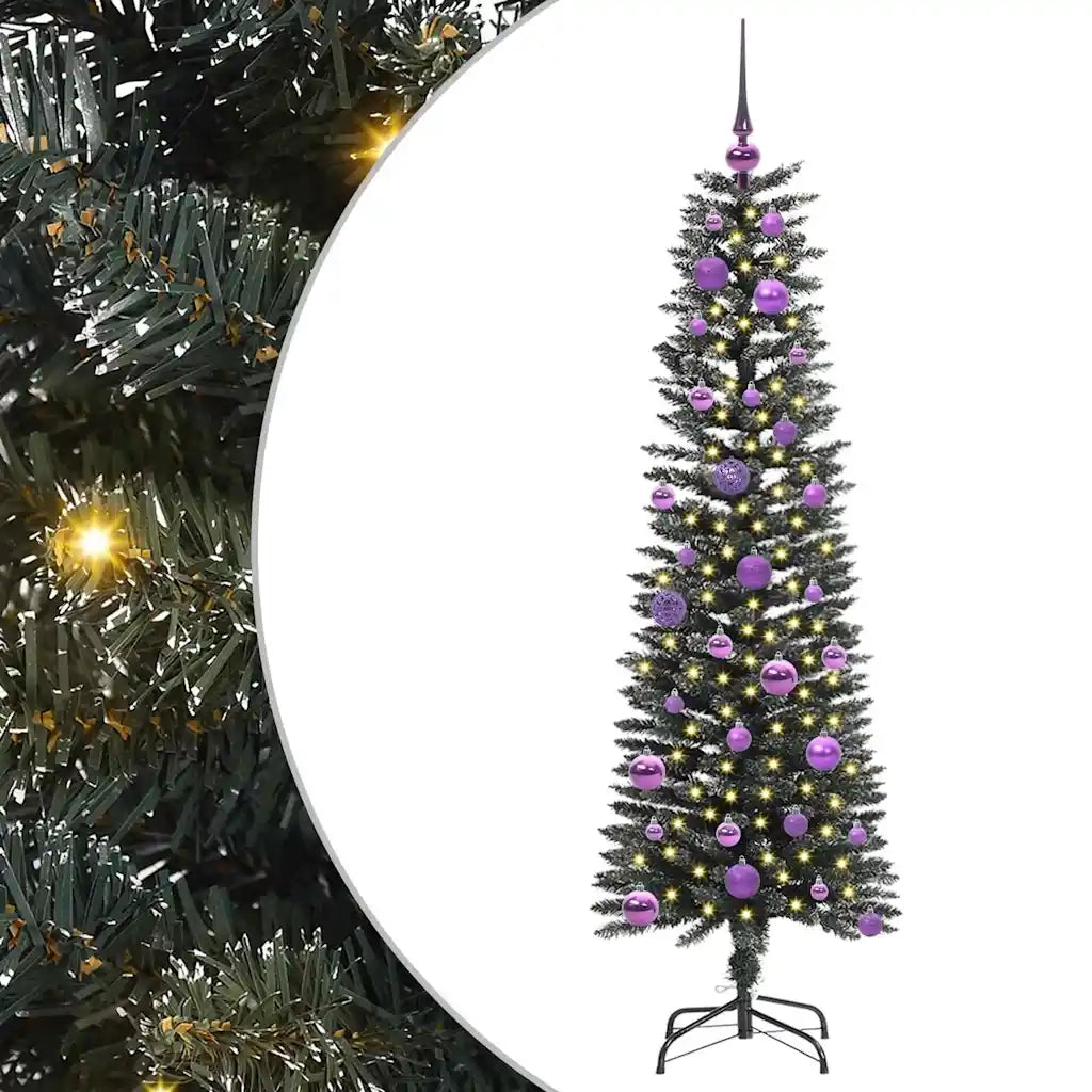 Albero di Natale artificiale con 150 LED Verde 150 cm 3395934