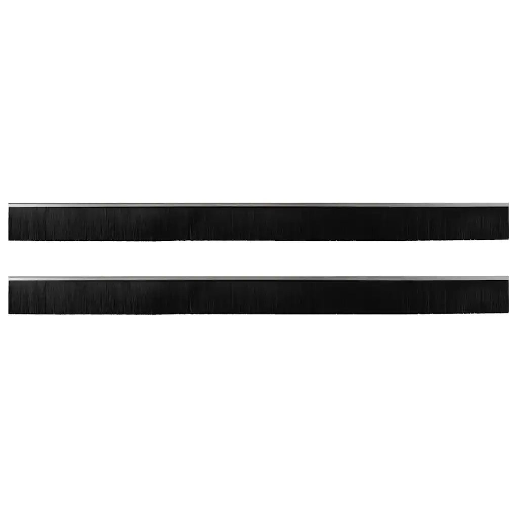 Spazzole per porte a vite 2 pcs Argento 100 cm