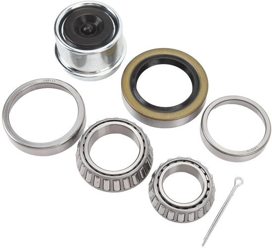 Set di assali per rimorchi 3500 lb - 7PCS - Gomme - Carrello in acciaio di alta qualità - Installazione semplice - Resistenza allo sfregamento - Set di cuscinetti