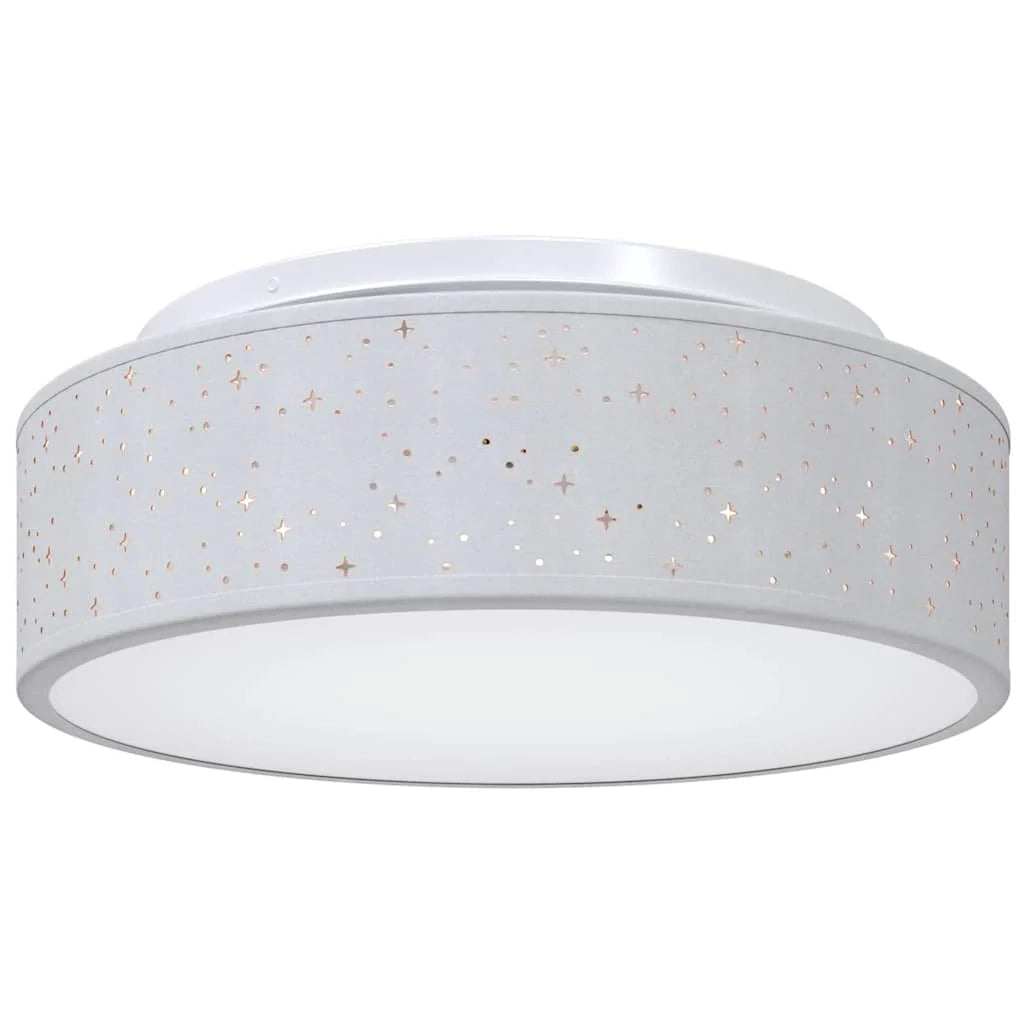 Lampada da soffitto moderna in stile minimalista per soggiorno camera da letto ufficio 38 x 38 x 13,5 cm tessuto grigio 02_0058431
