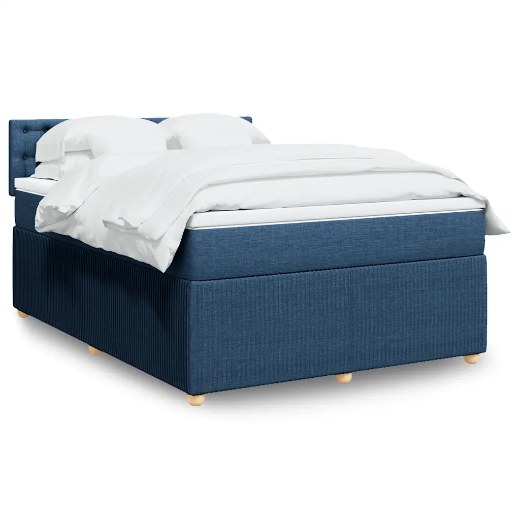 Giroletto a Molle con Materasso Blu 160x200 cm in Tessuto 3289827