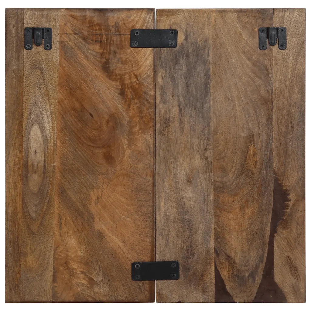Comodino Multicolore 50x27x50 cm in Legno Massello Recupero 4017526