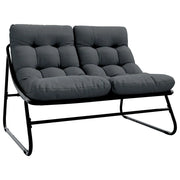 Arredamento da Giardino con cuscino Nero 110 x 81 x 71 cm CFW1382506