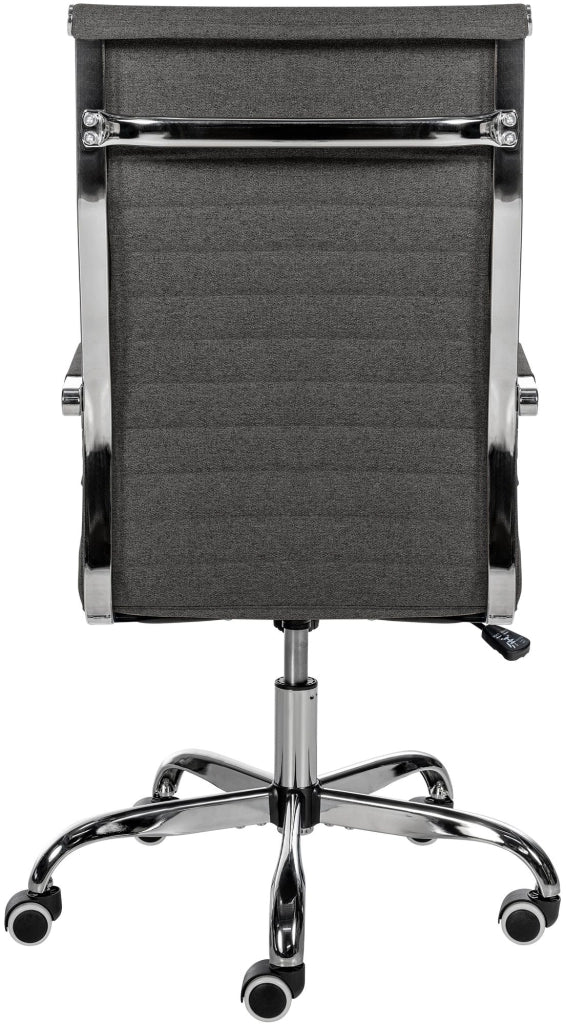 Sedia Da ufficio Amadora grigio scuro,Tessuto