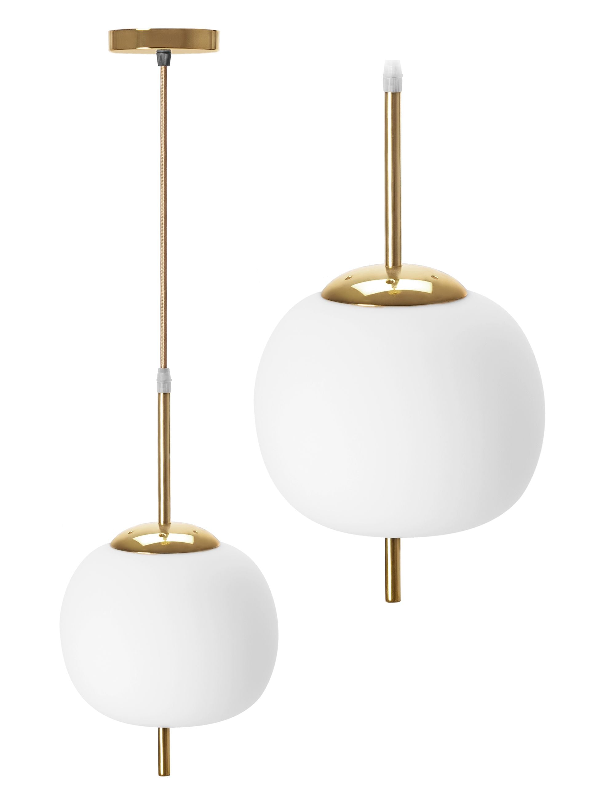 Lampada Da Soffitto Pensile Di Vetro Palla Bianco APP669-1CP