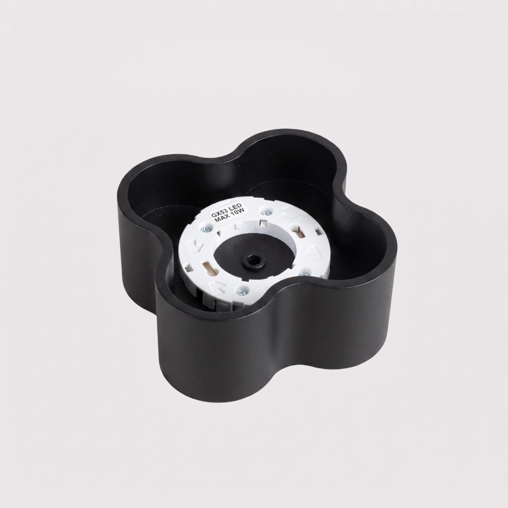 Plafoniera OVIO 1 nera Gx53