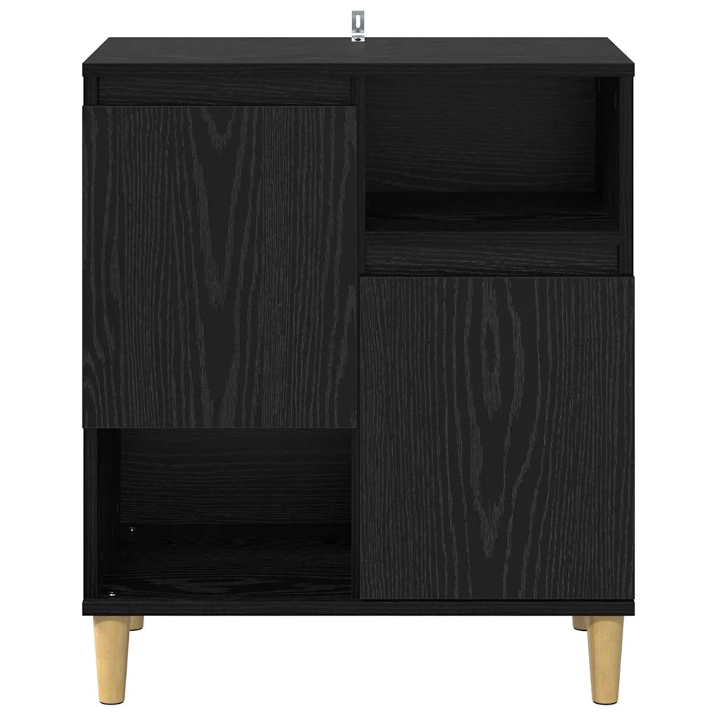 Credenza-Buffet-Armadio da cucina Rovere nero 35 x 60 x 70 cm Legno multistrato