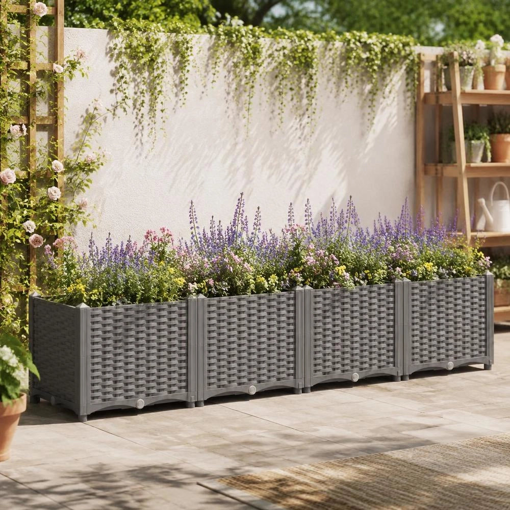 Raised Bed 160x40x38 Cm Polypropylene