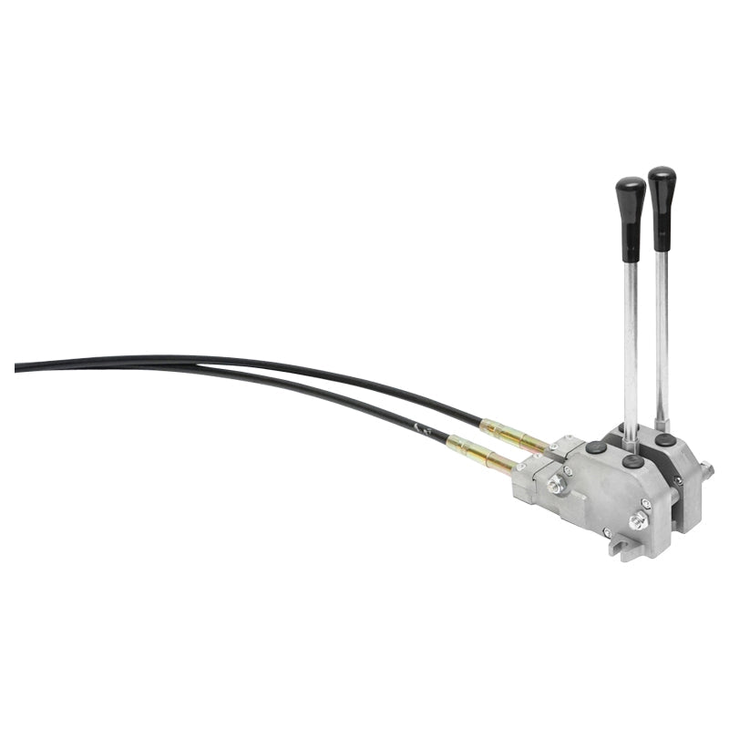 DISTRIBUTORE OLEODINAMICO con 2 leve, lunghezza cavo 2,5 m pressione 250 bar portata 40 l/min