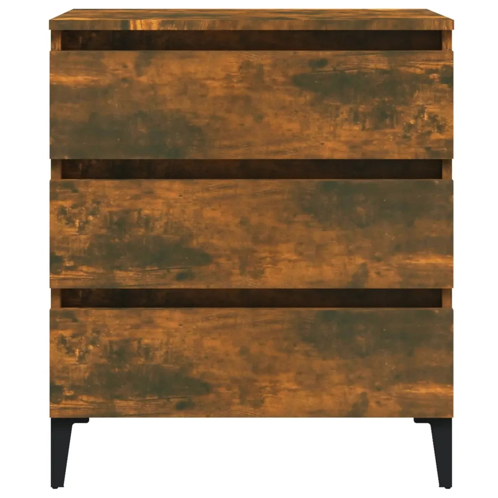Credenza-Buffet-Armadio da cucina Rovere Fumo 60x35x69 cm in Legno Multistrato 952962