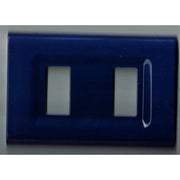 Trade Shop - Placchette Placche In Abs Serie Magic Elite Bticino Compatibili Color Copriprese - Blu -1 Foro     -