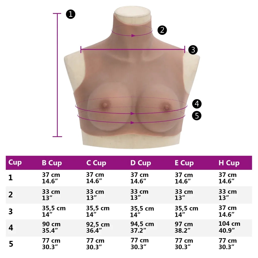 Corpetto in Silicone Abbronzato Coppa C CFW5240773