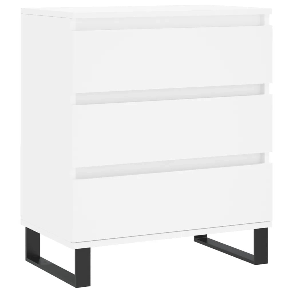 Credenza-Buffet-Armadio da cucina Bianca 60x35x70 cm in Legno Multistrato 372049