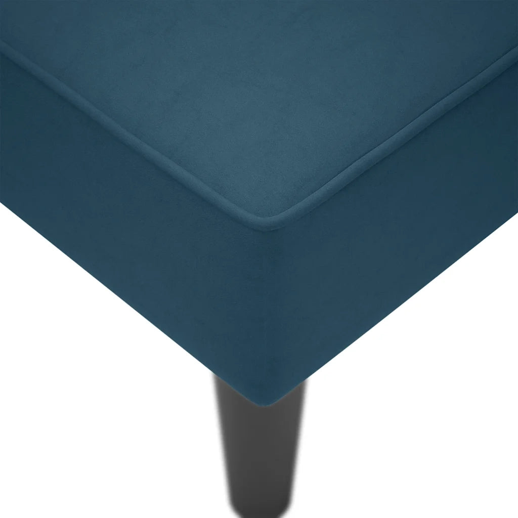 Sdraio con Bracciolo Destro in Velluto Blu CFW7294400