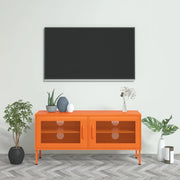 Mobile TV Arancione 105x35x50 cm in Acciaio 336237