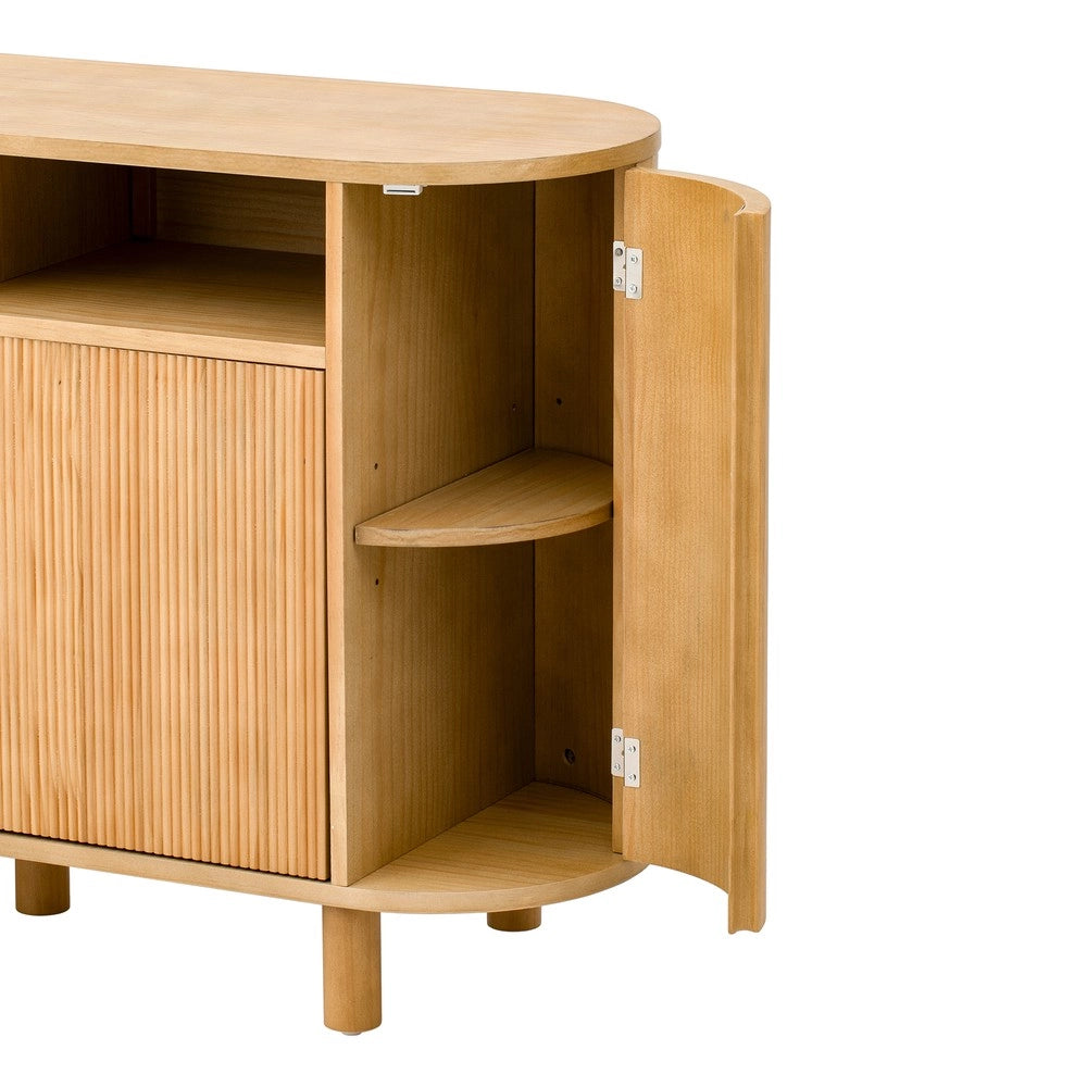 Credenza Moderna con Ante e Vani ¨C MINIMAL ¨C Naturale