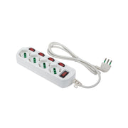 Multipresa Bipasso Sch con 4 Int.lum Retail Fme Bianco 2 Pezzi