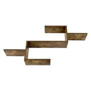 Mensola da parete mobile di design ripiani 104 cm effetto legno scuro 03_0005207