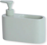 Dispensatore di sapone per cucina verde salvia - multifunzionale e stile - 1 pezzo - ceramica - 18 x 6 x 16 cm