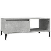 Tavolino salotto | Tavolino da caff¨¨ | Tavolino da Soggiorno Grigio Cemento 90x50x36,5 cm Legno Multistrato