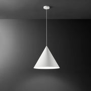 Sospensione Minimal Iconic Metallo Bianco Opaco 1 Luce E27 Ip20 D50