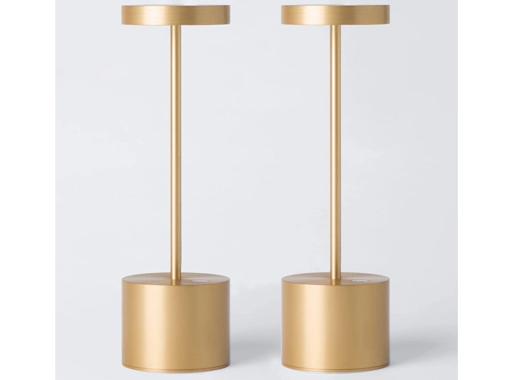 Lampade da Tavolo per Bar Comodino Ristorante Luce LED 2700K Regolabile 5000mAh Ricaricabile