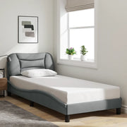 Giroletto senza Materasso Hvar Grigio Chiaro 90x190 cm Tessuto