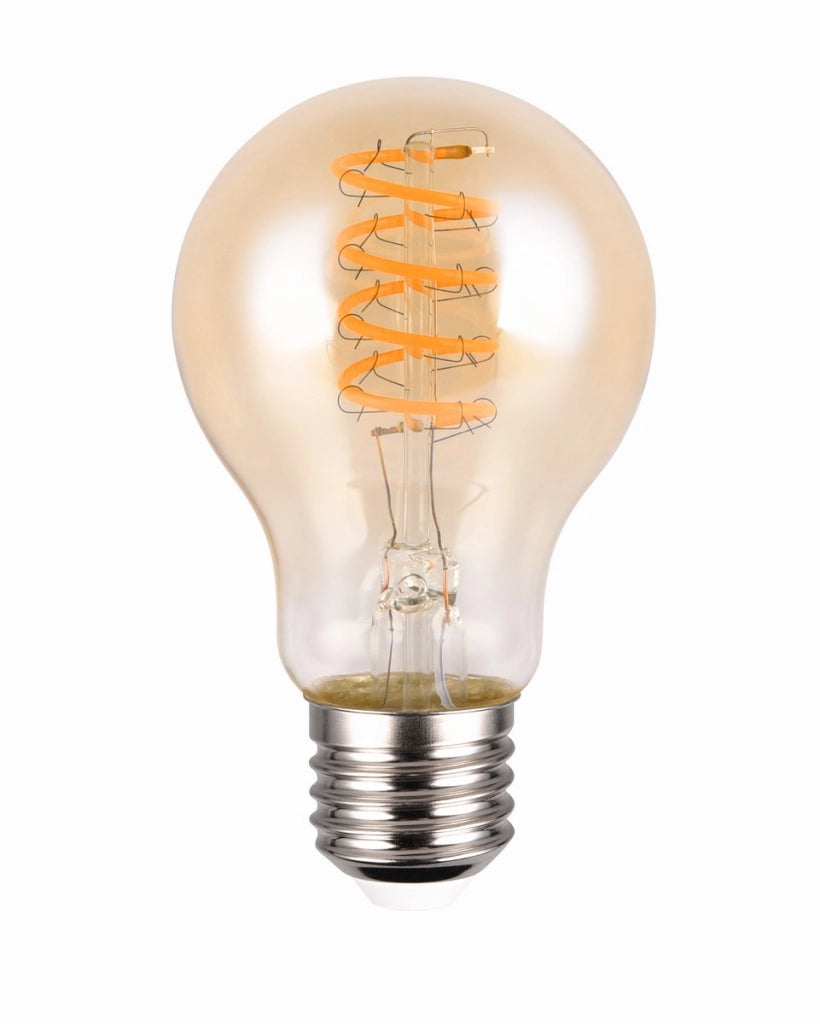 Lampadina LED ambra sfera E27 7W 1800K Trio