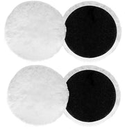Set di stoppafili 4 pezzi 125 mm dischi di panno di lana per stoppafili per sega circolare eccentrica con nastro adesivo