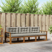 Set di divani da esterno 3 pcs Grigio Naturale e Chiaro 3367134