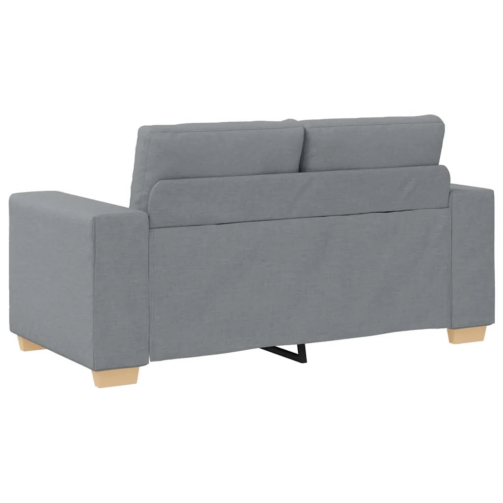 vidaXL Divano Divanetto Grigio Chiaro 120 cm in Tessuto
