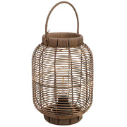 Lanterna in metallo e plastica con luce a batteria D22x30h cm