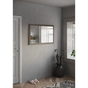 Specchio design KEY – 110x68 cm rettangolare – Contorno marrone
