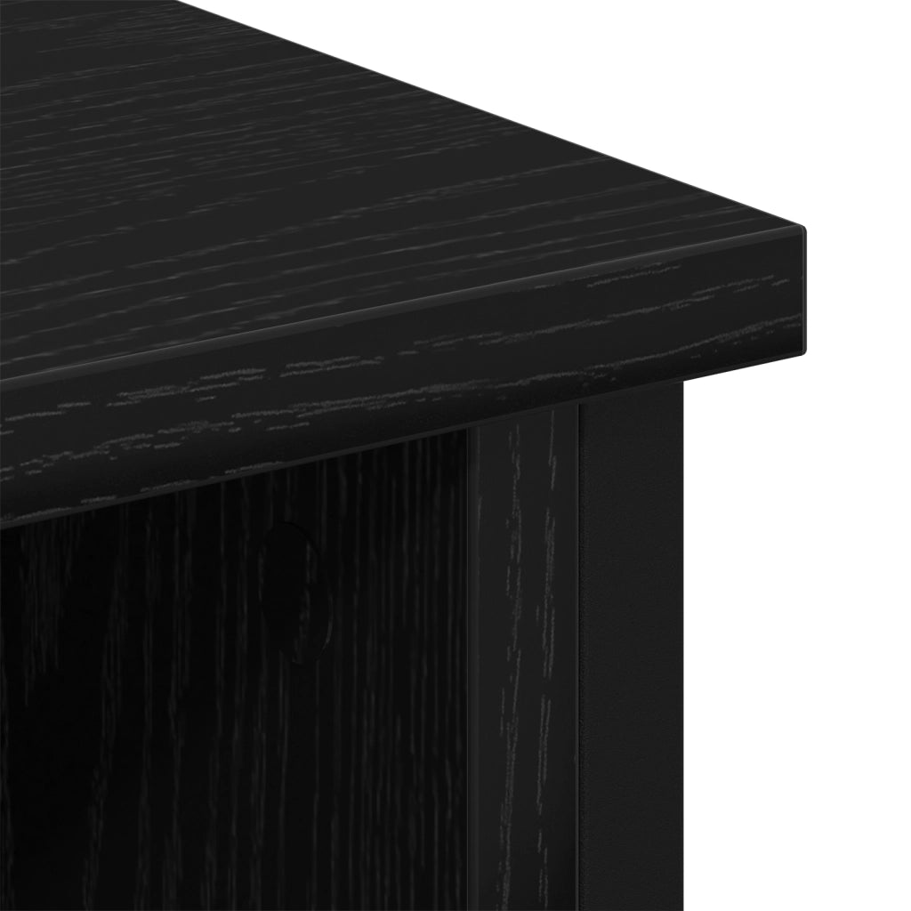 Set mobile TV Rovere Nero 100 x 35 x 45 cm Legno multistrato 862930