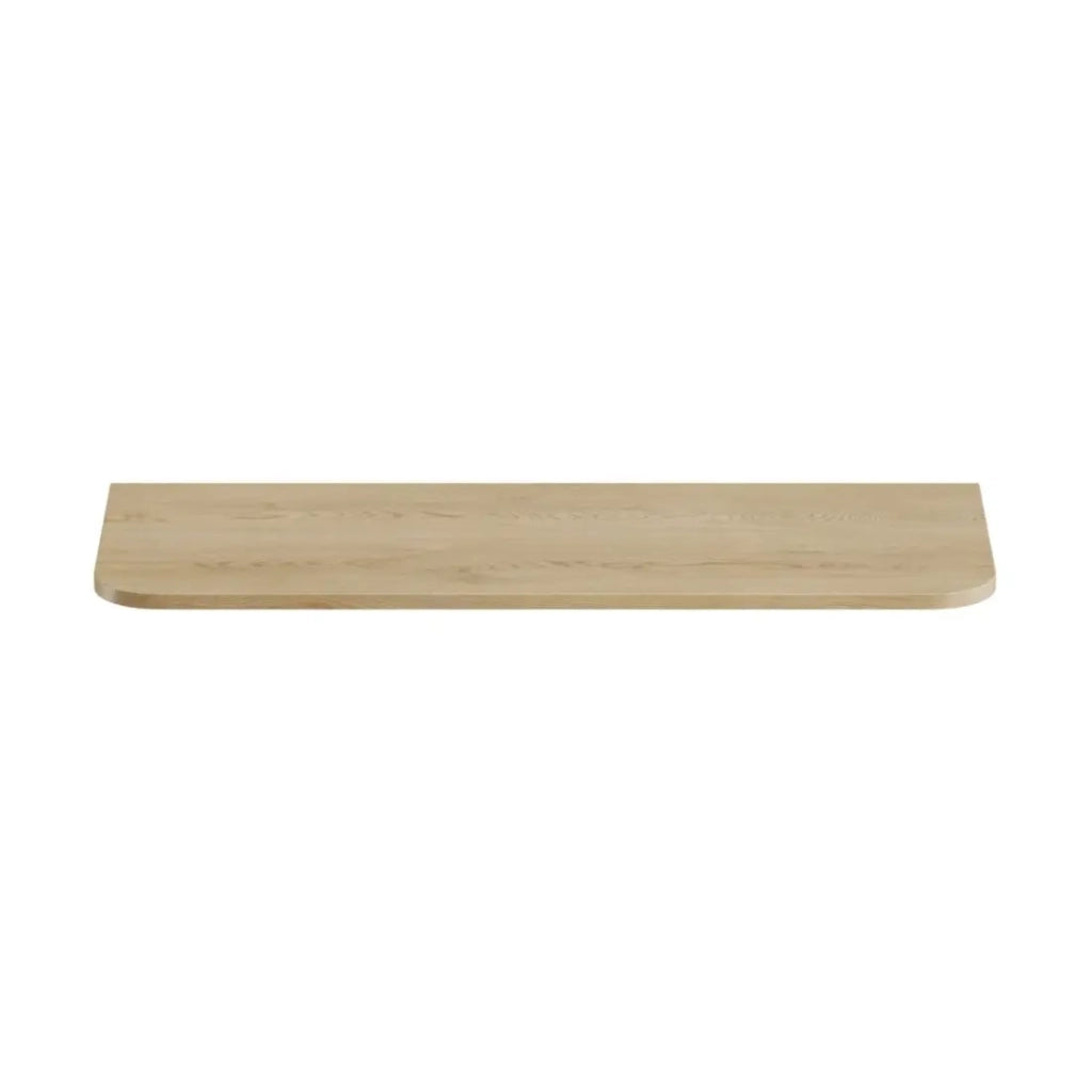 Piano lavabo KORI 120 cm rovere chiaro – Accessorio per mobile sottolavabo