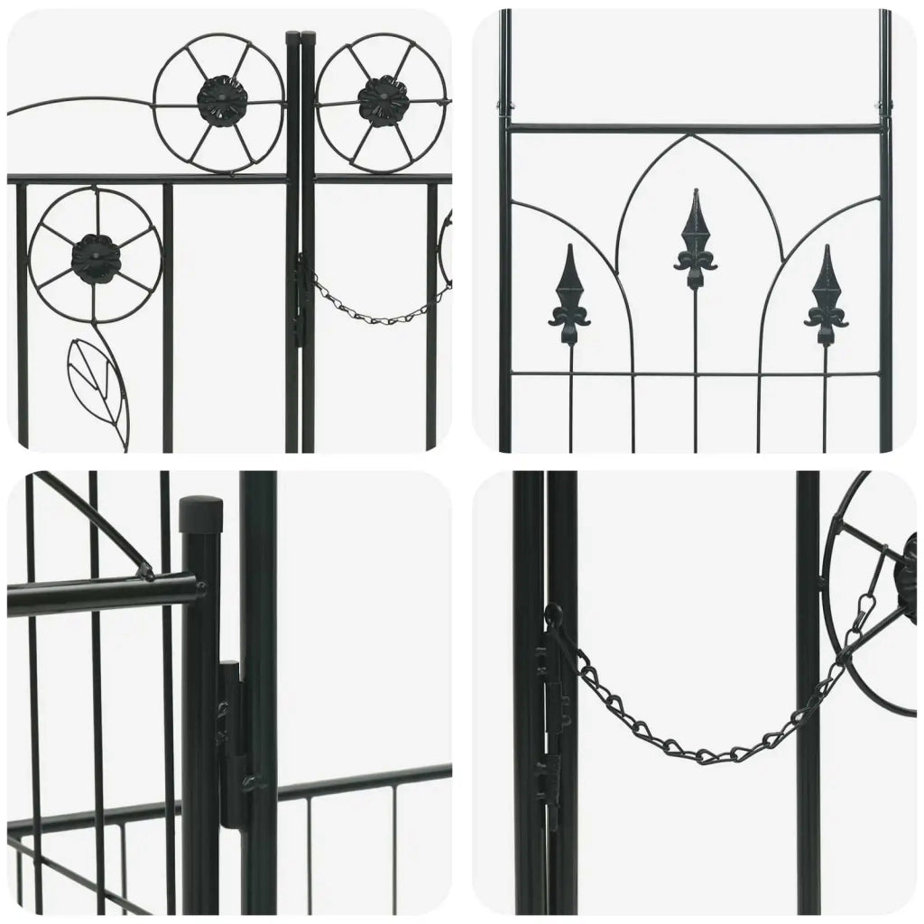 Arco da Giardino con blocco Nero 203 x 50 x 218 cm 42021346