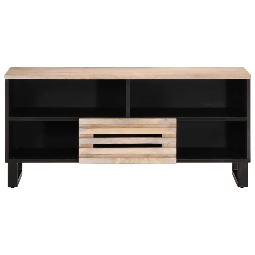 Mobile Porta TV 100x34x46 cm in Legno Massello di Mango