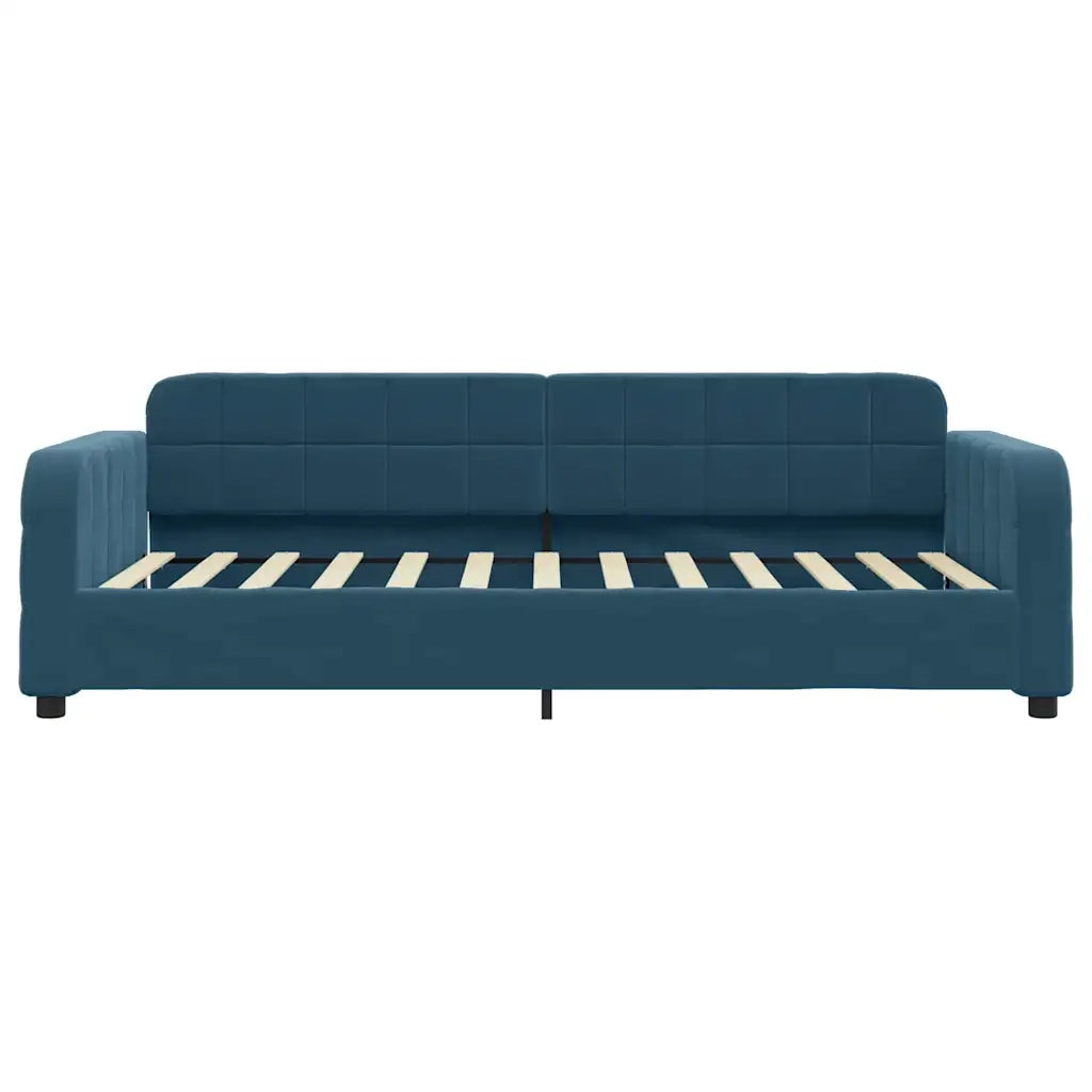 Divano Letto con Letto Estraibile-Sofa Letto-Daybed Blu 100x200 cm in Velluto 699649