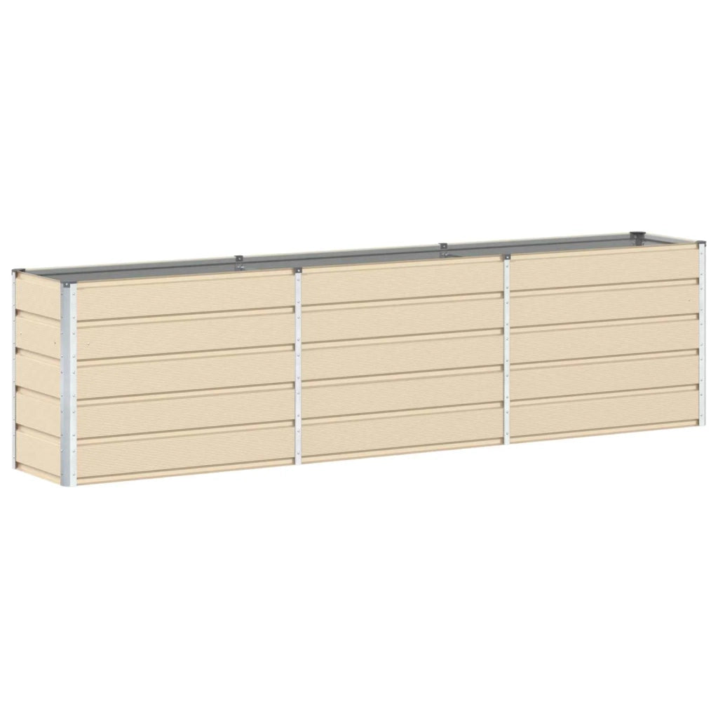 Fioriera Avorio 290 x 90 x 75 cm Acciaio zincato