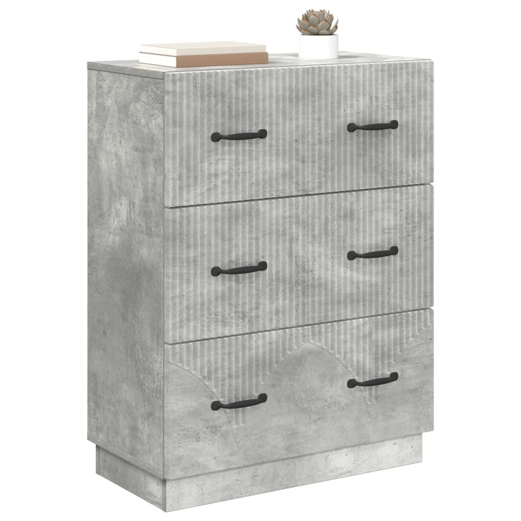 Mobile con Cassetti Grigio Cemento 66 x 34,5 x 87 cm 895298