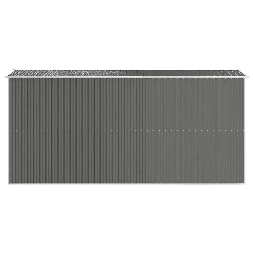 Capanno da Giardino Grigio Chiaro 192x440x223cm Acciaio Zincato cod mxl 65858