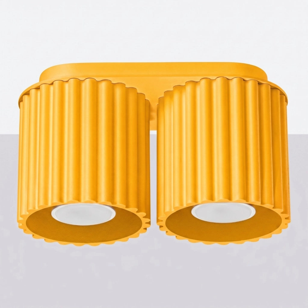 Plafoniera AURA 2 giallo GU10