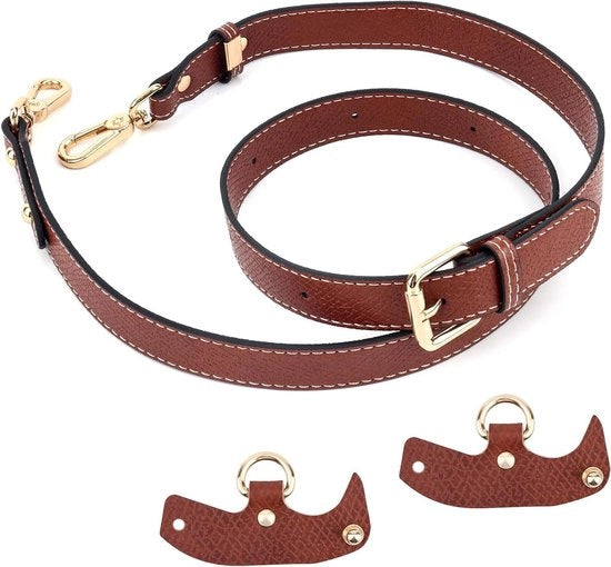 Cinturini di Spalla Flessibili in Pelle per Borse da Donna - Marrone - Accessori Borsa - Borsa da Braccio